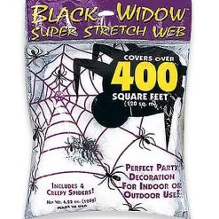 Spirit Halloween White Superstretch Spider Web Decoration