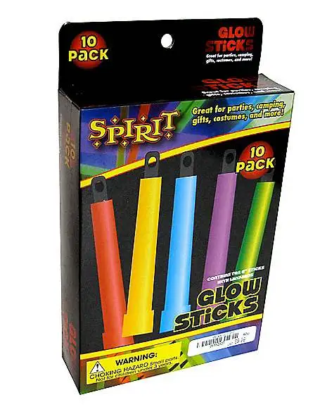 Spirit Halloween 10 Pack Of Glow Sticks 1 Spirit Halloween 10 Pack Of Glow Sticks