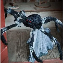 Spirit Halloween 21 Inch LED Black Jumping Spider Animatronic