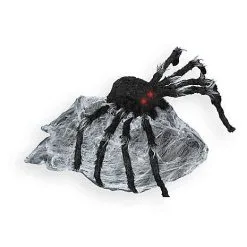 Spirit Halloween 21 Inch LED Black Jumping Spider Animatronic -Costume Decor Hub 01116706 c