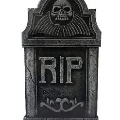 Spirit Halloween 16 Inch RIP Skull Tombstone