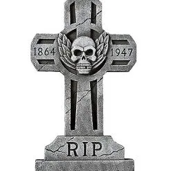 Spirit Halloween 3 Ft Spooky Cross Tombstone