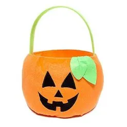 Spirit Halloween Plush Pumpkin Treat Bucket