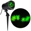 Spirit Halloween Whirl-A-Motion LED Green Spiders Projection Spot Light