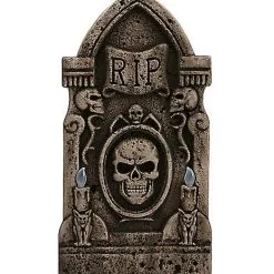 Spirit Halloween Light Up Skull Tombstone