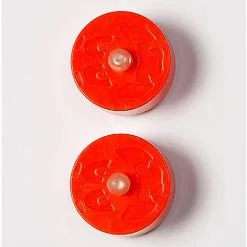 Spirit Halloween Flickering Pumpkin Tealights -Costume Decor Hub 01319318 c