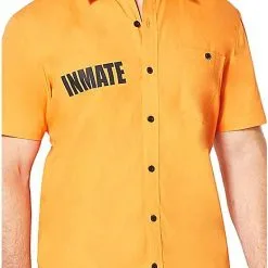 Spirit Halloween Arkham Inmate Work Shirt - Suicide Squad -Costume Decor Hub 01324516 c