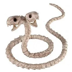 Spirit Halloween Two-Headed Snake Skeleton - Decorations