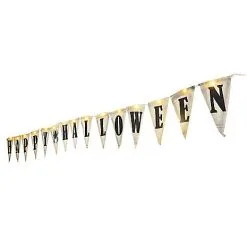 Spirit Halloween Light-Up Happy Halloween Banner -Costume Decor Hub 01353960 d