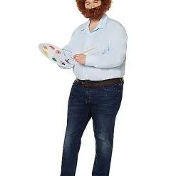 Spirit Halloween Adult Bob Ross Costume - Firefly -Costume Decor Hub 01369651 c