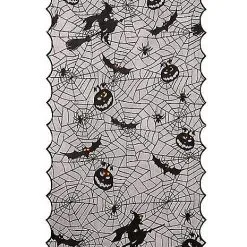 Spirit Halloween Light Up Lace Spider Web Window Curtain