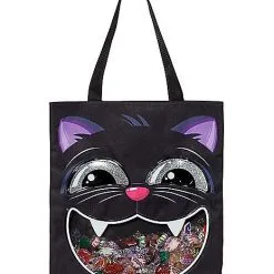 Spirit Halloween Black Cat Candy Tote Bag