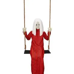 Spirit Halloween Ghostly Swing Girl Static Prop -Costume Decor Hub 01437862 c