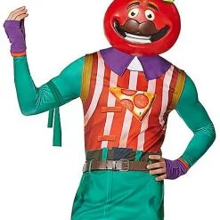 Spirit Halloween Adult TomatoHead Costume - Fortnite -Costume Decor Hub 01444561 c