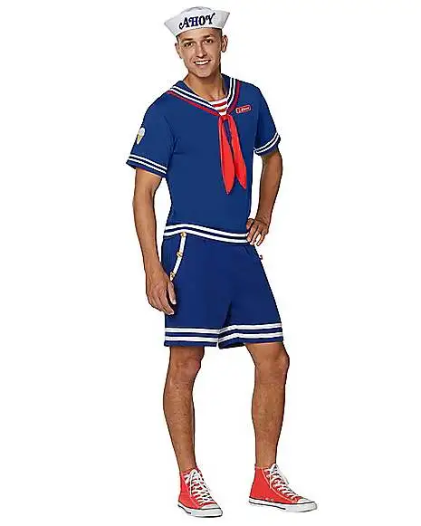 Spirit Halloween Adult Steve Scoops Ahoy Costume - Stranger Things 1 Spirit Halloween Adult Steve Scoops Ahoy Costume - Stranger Things