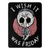 Spirit Halloween I Wish It Was Friday Fleece Blanket - Friday The 13th
