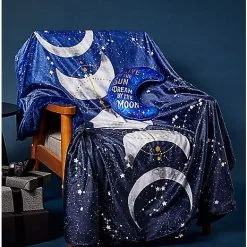 Spirit Halloween Tarot Moonphase Fleece Blanket -Costume Decor Hub 01455914 d