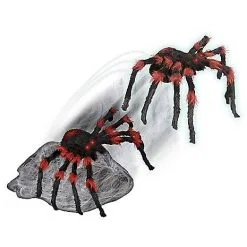 Spirit Halloween 21 Inch LED Black Jumping Spider Animatronic -Costume Decor Hub 01463447 c