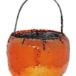 Spirit Halloween Reversible Sequin Plush Treat Bucket
