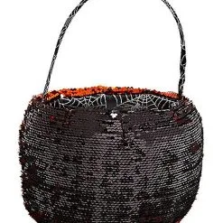 Spirit Halloween Reversible Sequin Plush Treat Bucket -Costume Decor Hub 01466754 c