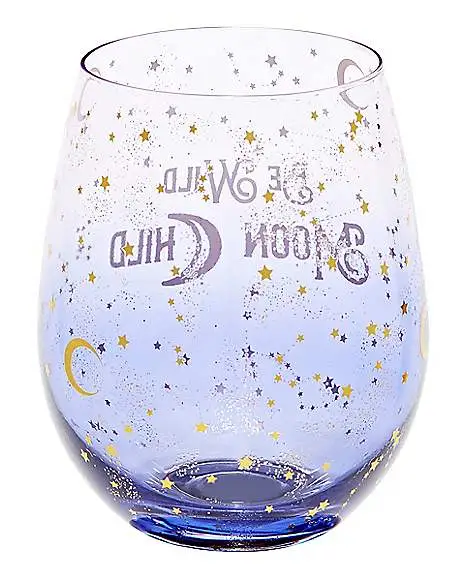 Spirit Halloween Be Wild Moon Child Stemless Glass - 22 Oz. 2 Spirit Halloween Be Wild Moon Child Stemless Glass - 22 Oz. - Image 2