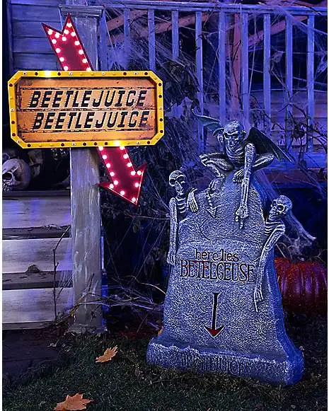 Spirit Halloween LED Here Lies Beetlejuice Tombstone 3 Spirit Halloween LED Here Lies Beetlejuice Tombstone - Image 3