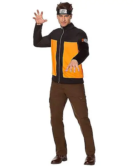Spirit Halloween Adult Male Naruto Jacket - Naruto Shippuden 1 Spirit Halloween Adult Male Naruto Jacket - Naruto Shippuden