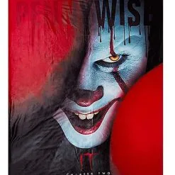 Spirit Halloween Pennywise Fleece Blanket - It