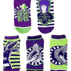 Spirit Halloween Beetlejuice Ankle Socks - 5 Pair