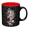 Spirit Halloween Dead Inside Floral Skeleton Coffee Mug 20 Oz.