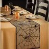 Spirit Halloween Spider Web Table Runner
