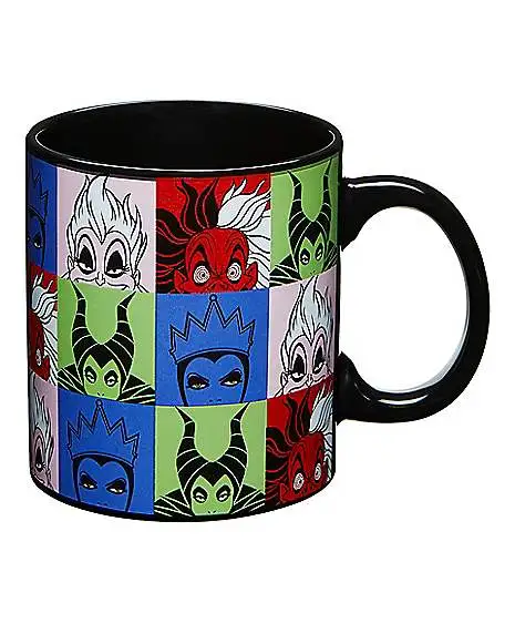 Spirit Halloween Faces Disney Villains Coffee Mug - 20 Oz. 1 Spirit Halloween Faces Disney Villains Coffee Mug - 20 Oz.
