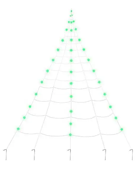 Spirit Halloween 10 Ft. Light Up Green Spider Web 2 Spirit Halloween 10 Ft. Light Up Green Spider Web - Image 2