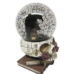 Spirit Halloween Gothic Noir Raven Snow Globe -Costume Decor Hub 01540020 c