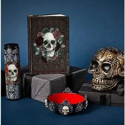 Spirit Halloween Gothic Noir Skull Journal -Costume Decor Hub 01540152 d