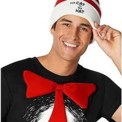 Spirit Halloween Adult Cat In The Hat Costume Kit - Dr. Seuss -Costume Decor Hub 01543123 c