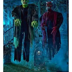 Spirit Halloween 4 Ft Light-Up Hanging Vintage Monster Decoration -Costume Decor Hub 01546373 e