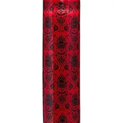 Spirit Halloween Damask Gothic Noir Pillar Candle