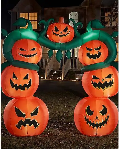 Spirit Halloween 9 Ft Light-Up Jack-O'-Lantern Archway Inflatable Decoration 1 Spirit Halloween 9 Ft Light-Up Jack-O'-Lantern Archway Inflatable Decoration