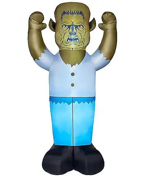 Spirit Halloween 8 Ft Light-Up Wolfman Inflatable Decoration 3 Spirit Halloween 8 Ft Light-Up Wolfman Inflatable Decoration - Image 3
