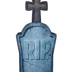 Spirit Halloween 4 Ft Light-Up Tombstone Inflatable Decoration -Costume Decor Hub 01547496 c