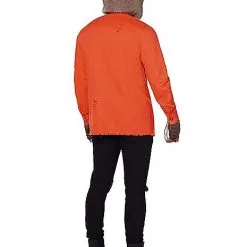 Spirit Halloween Sam Hooded Button-Up Shirt - Trick 'r Treat -Costume Decor Hub 01548122 c