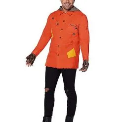 Spirit Halloween Sam Hooded Button-Up Shirt - Trick 'r Treat -Costume Decor Hub 01548122 d