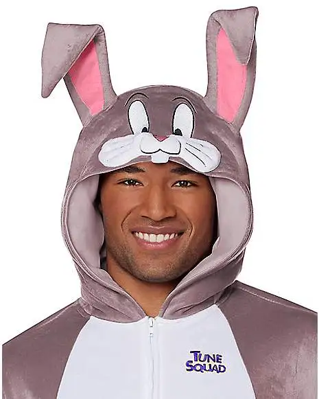 Spirit Halloween Adult Bugs Bunny Union Suit - Space Jam 4 Spirit Halloween Adult Bugs Bunny Union Suit - Space Jam - Image 4