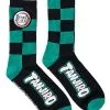 Spirit Halloween Tanjiro Kamado Crew Socks - Demon Slayer