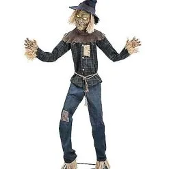 Spirit Halloween 6.6 Ft Strawman Animatronic -Costume Decor Hub 01564269 c