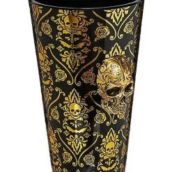 Spirit Halloween Gothic Noir Skull Glass Set 2 Pack - 16 Oz. -Costume Decor Hub 01564442 e