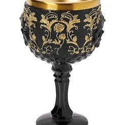 Spirit Halloween Gothic Noir Skull Goblet -Costume Decor Hub 01564483 c