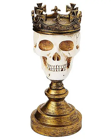 Spirit Halloween Crowned Skull Candle Holder 1 Spirit Halloween Crowned Skull Candle Holder