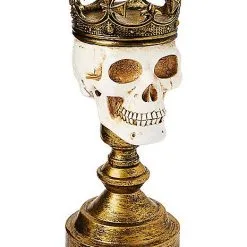 Spirit Halloween Crowned Skull Candle Holder 6 Spirit Halloween Crowned Skull Candle Holder -Costume Decor Hub 01564491 c